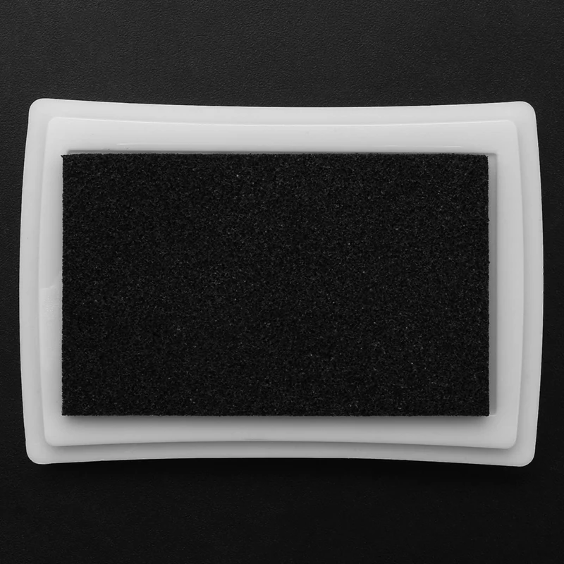 Чёрная чернильная Подушка Inkpad, резиновый штамп, отпечаток пальца, нетоксичный детский Сейф