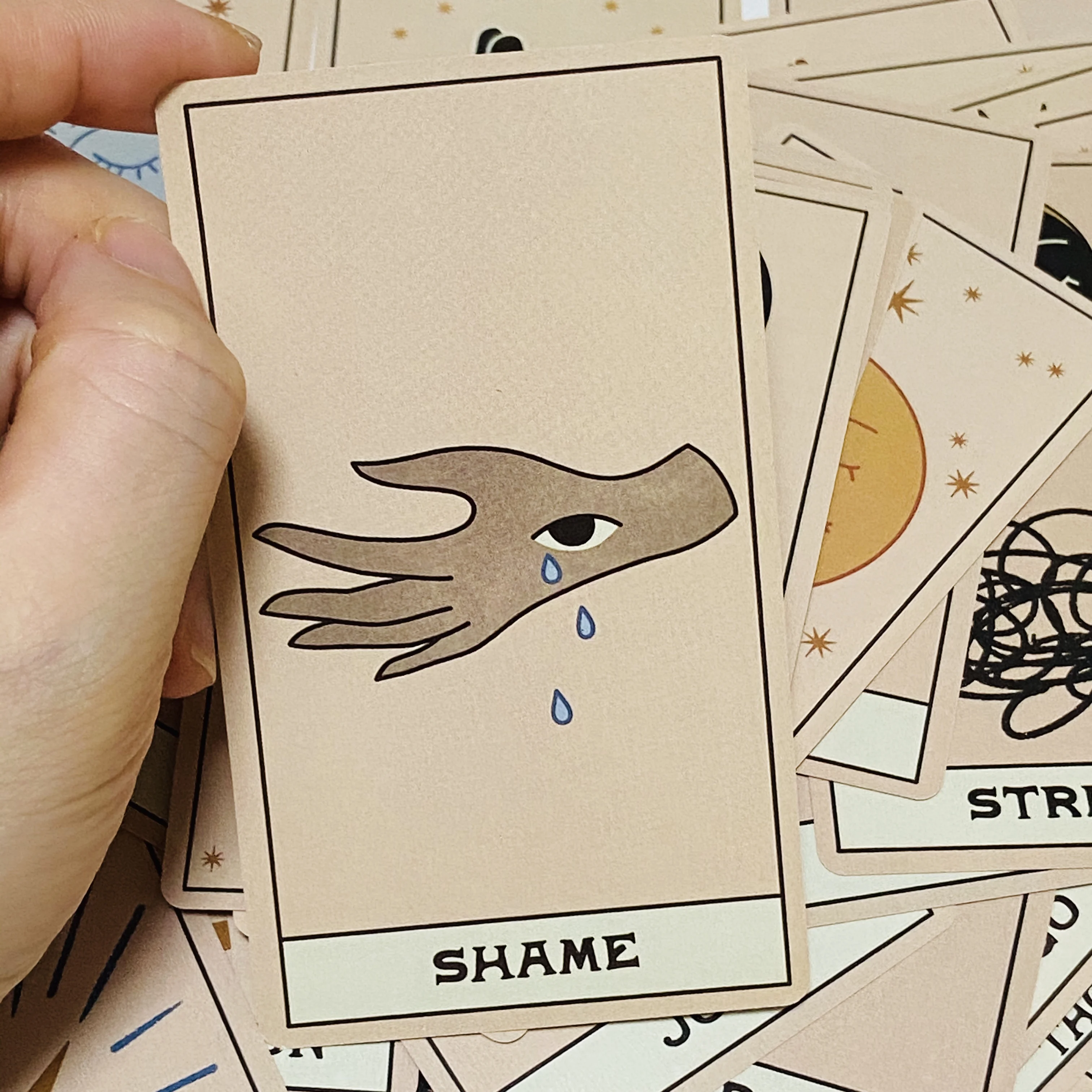 Your Feelings are Valid Oracle Deck 2nd Edition A 48 Oracle Mood cards English Version Tarot Oracle Witch Board games