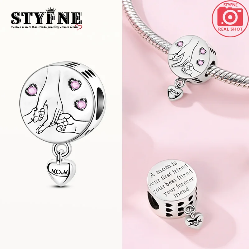 Charms Silver 925 Great Motherly Love And Parent-child Beads Fit Charms Plata 925 Original Bracelet Women Jewellery Making Gifts