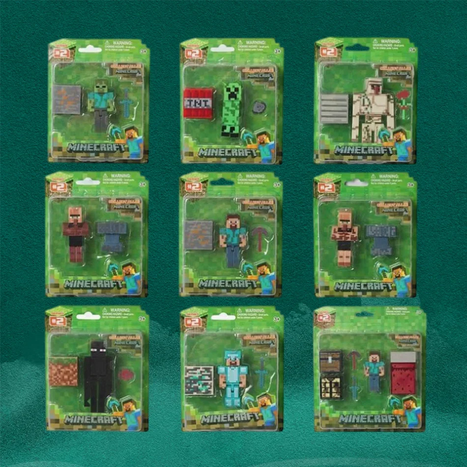 Figura de PVC de Steve Alex de My World: Zombie Village, modelo de juguete de caja sorpresa, figura de anime.