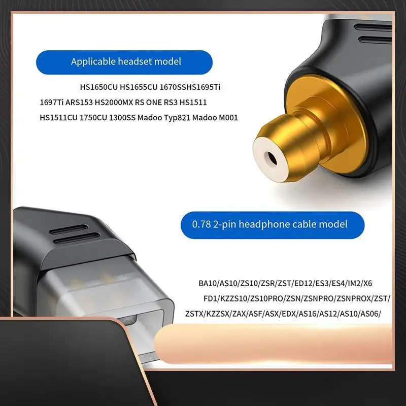 

0.78 2Pin Female EAR Male Earphone Adapter To Earphones Earsets For Pentaconn Ear PE/Acoustune HS1650CU/HS1655CU/1670SS