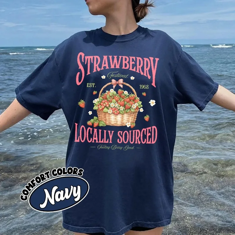 Autumn New Base Shirt Unisex T-shirt,Farmers Market Shirts, Feeling Berry Good Tshirt, Summer Fruits Graphic Tee