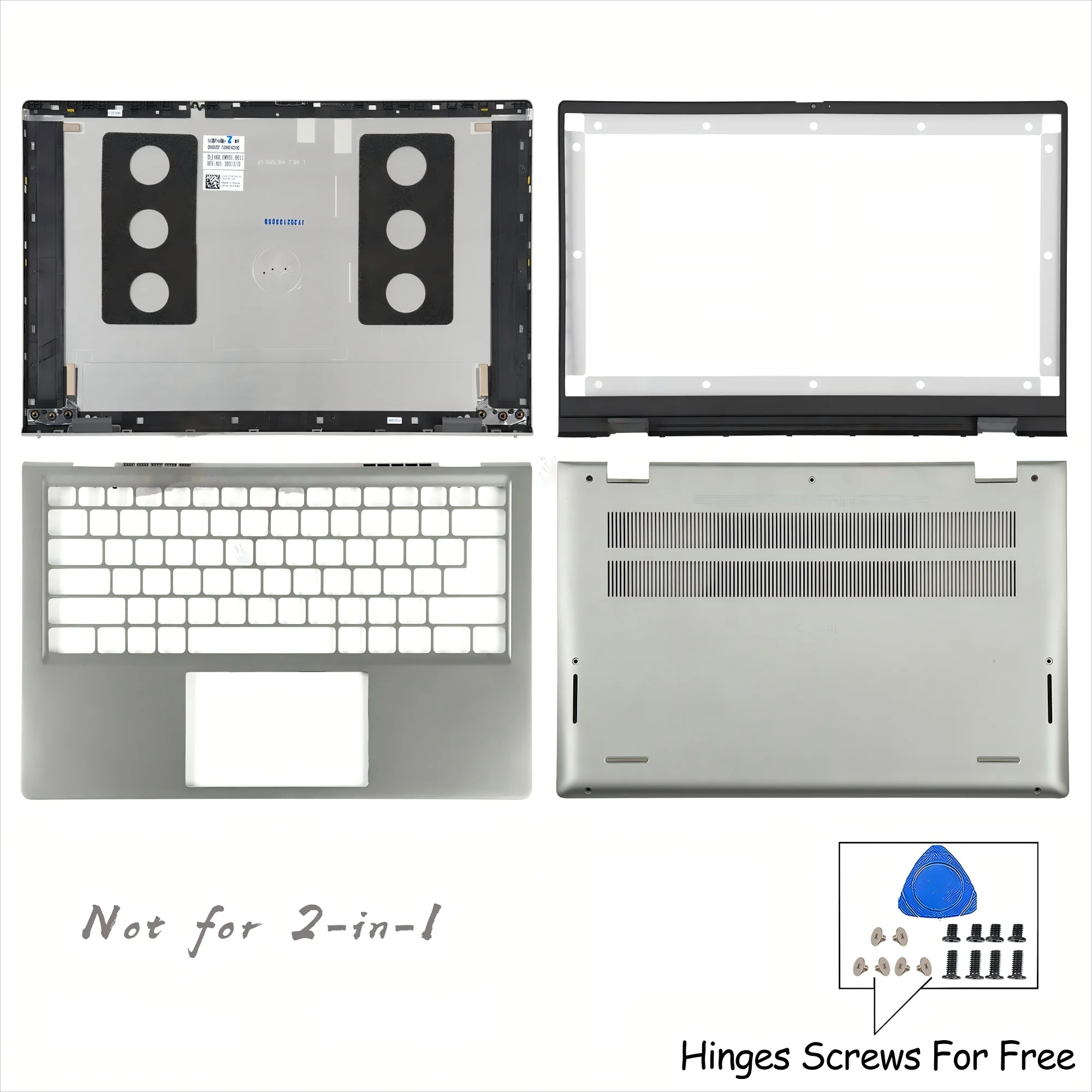 

New For Inspiron 14 5410 5415 5418 P143G LCD Back Cover Bezel Palmrest Top Lower Bottom 0CYT45 06M9P2 incompatible with 2-in-1