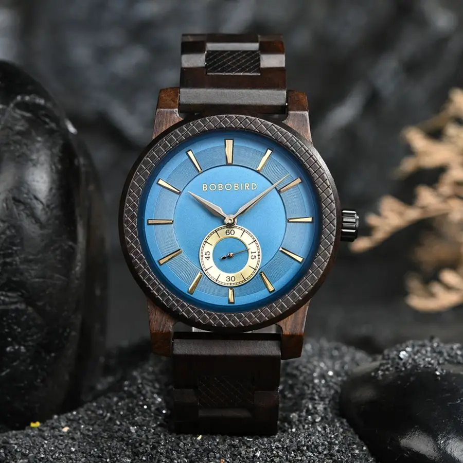 BOBO BIRD Wooden Watches for Men Simplicity Color Contrast Men's Watch Unique Wristwatch Customized & Dropshipping