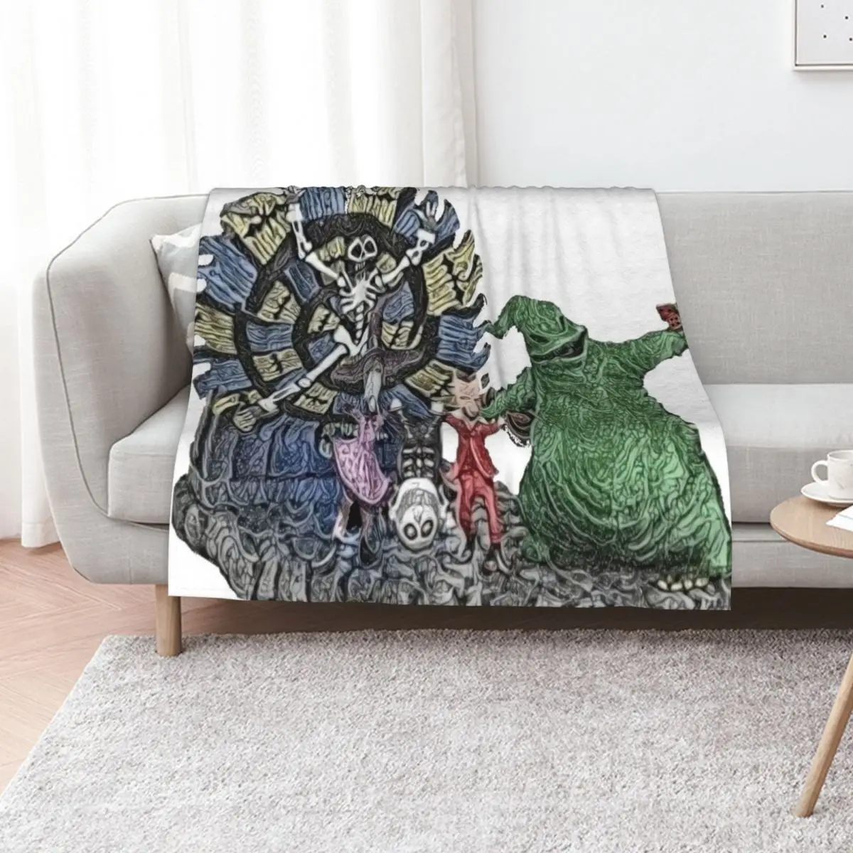 

oogie boogie crew Throw Blanket decorative for babies Winter beds Flannel Blankets