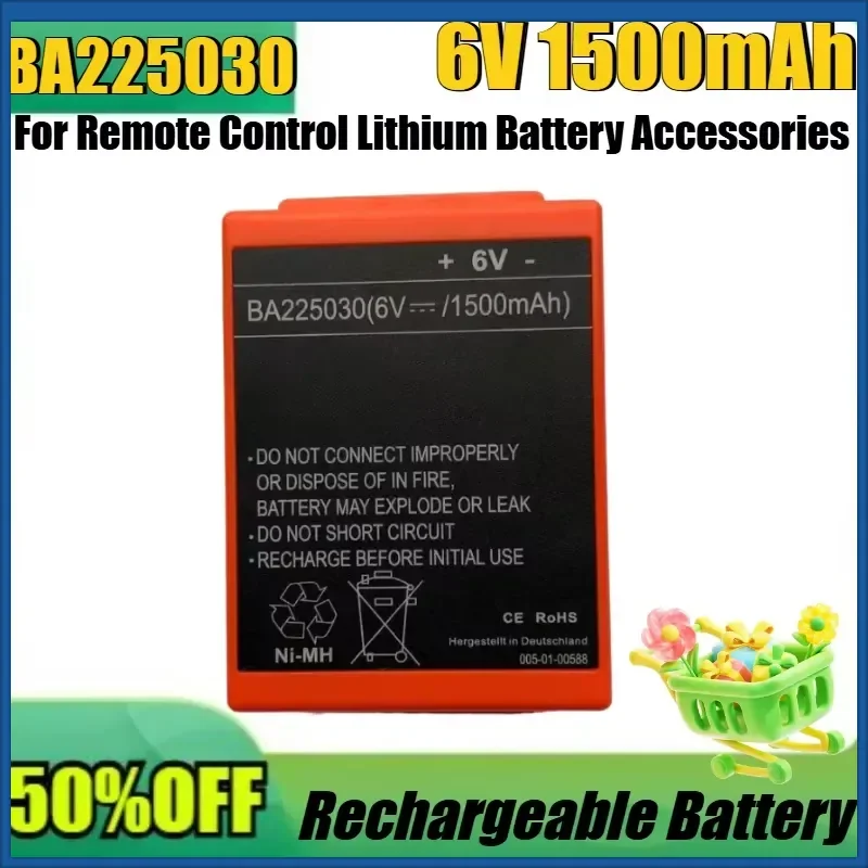 

New 1Pce/lot BA225030 6V 1500mAh 2100mAh For Remote Control Lithium Battery Accessories