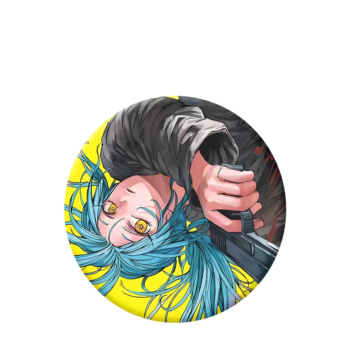 58mm anime sakamoto dias taro sakamoto shin asakura cosplay traje crachá pino spte flandres broche ﻿   Adereço Gilf