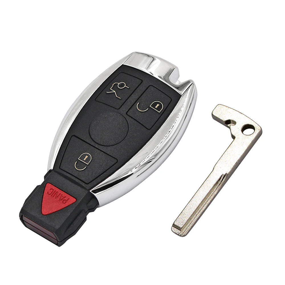 Ecusells BGA Style 4 Buttons Remote Smart Car Key 315Mhz / 433MHz  A B C S E G M R Class Support NEC BGA Fob