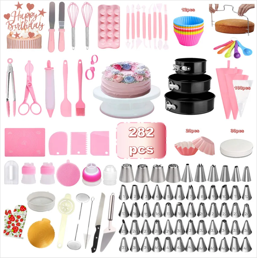 Complete Cake Baking Set Bakery Tools for Beginner Adults Baking sheets bakeware sets baking tools set