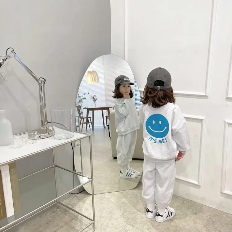 2025 Spring New Baby Long Sleeve Clothes Set Toddler Boy Girl Cartoon Print Sweatshirt + Casual Pants 2pcs Suit Kids Outfits