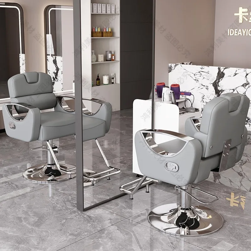 

Up-and-down Barber Chairs Rotating High-end Barber Chairs Styling Coloring Commercial Furniture Sedia Da Barbiere ZY40LFY