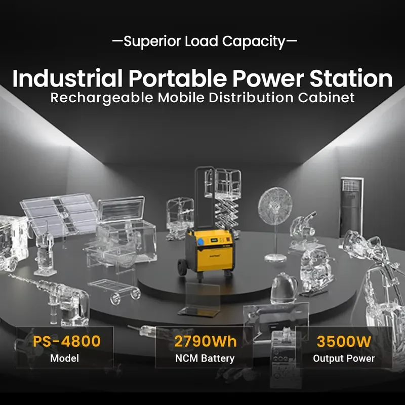 Hydro Generator Industrial Portable Power Station PS-4800 for Outdoor Heavy-duty Construction Site 3500W Mobile Energy