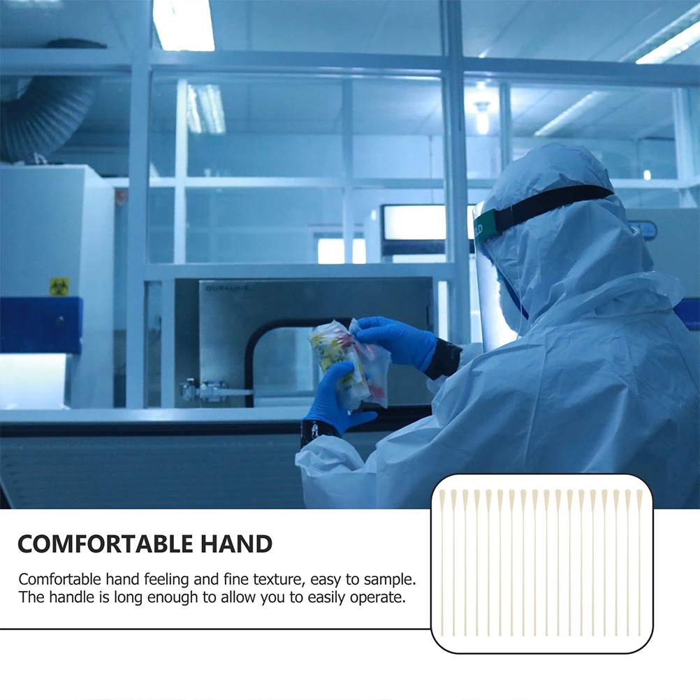 150pcs Nasopharyngeal Swab Disposable Pharynx Swabs Portable Multi-function Nasal Oral Deep Specimen Sampling Medical Accessory