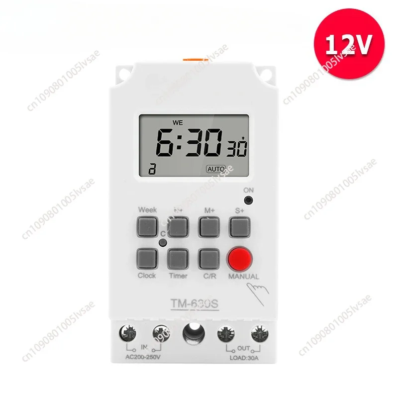 10X Tm630s-4 12V Seconds Control Timer Switch Large Screen Digital Display Hot Pin Voltage Output Time