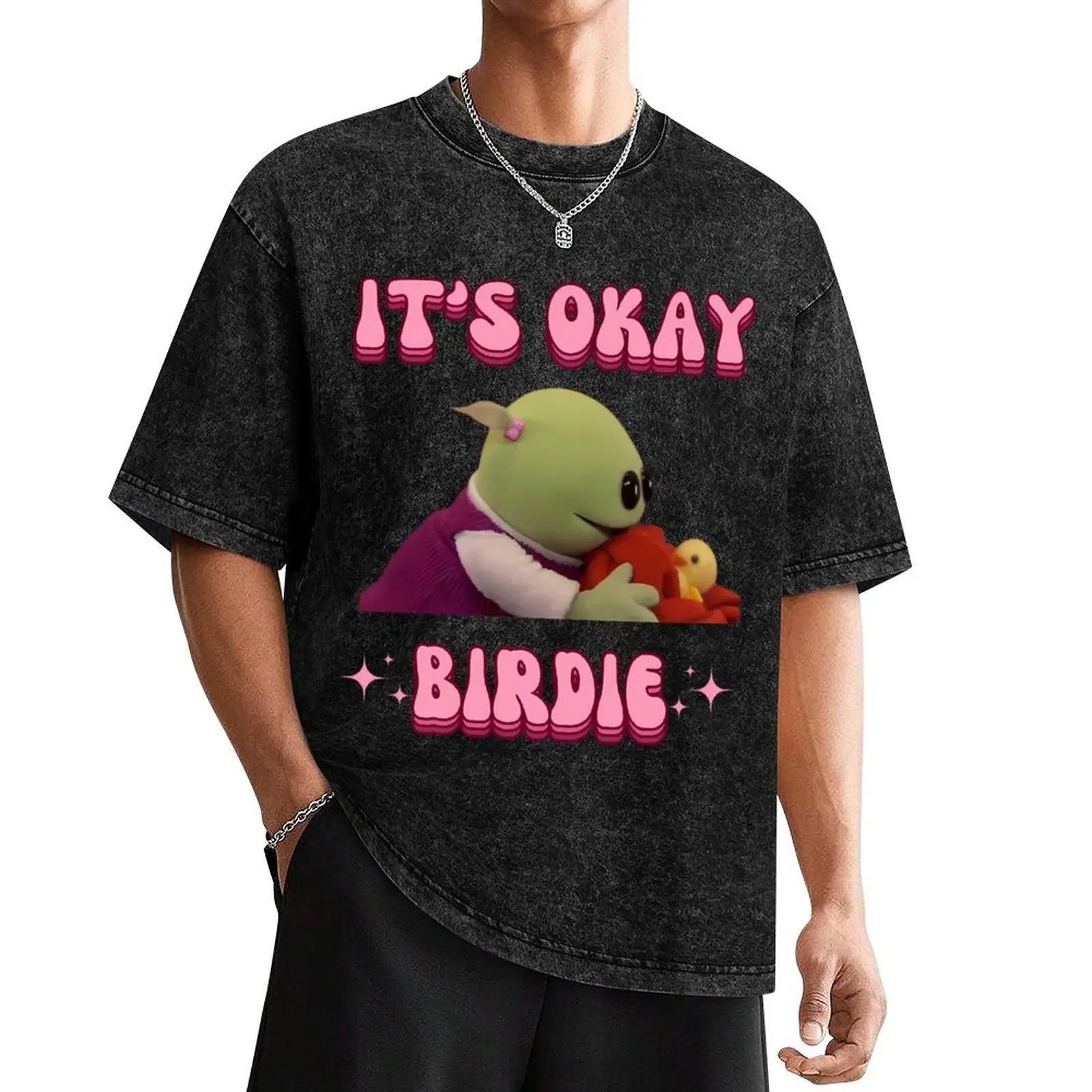 Its Okay Birdie Nanalan Wonderful Girl T-Shirt shirts graphic new edition street wear animal prinfor boys men clothing