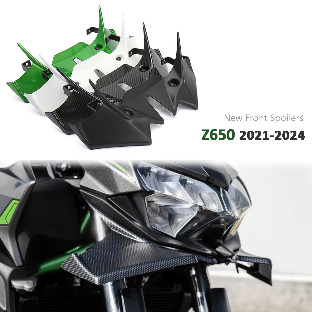 

For Kawasaki Z650 2021-2024 ABS Down Winglet Aerodynamic Wing Kit Spoiler Wind Deflector Front Fairing Motorcycle Accessories