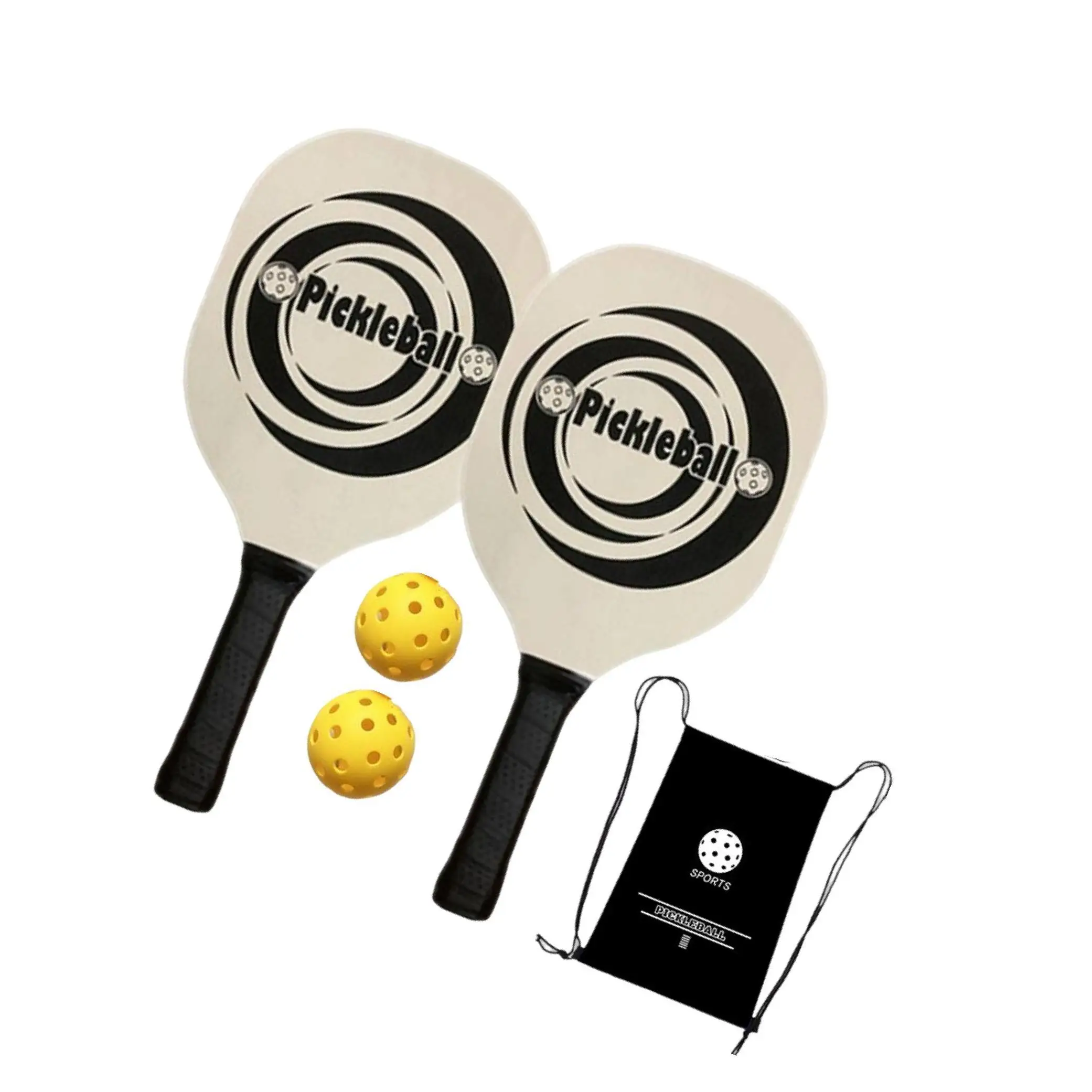 

Ракетки для пиклбола Прочные весла для пиклбола для тренировок игроков с 2 мячами