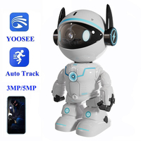 YOOSEE Robot Camera 5MP Wifi Indoor PTZ Wireless Security Camera IR Night Vision Two Way Audio Auto Tracking Baby Monitor