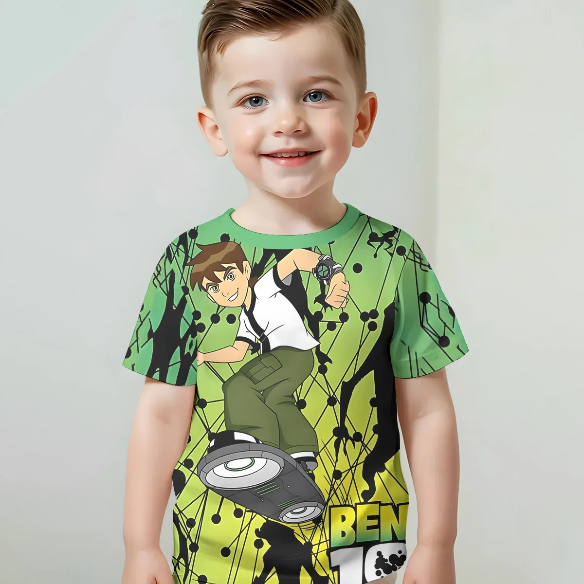بن تينيسون 10 T ثلاثية الأبعاد طباعة ملابس الطفل 5 إلى 14 سنة الذكور الملابس في الهواء الطلق للأطفال صبي فتاة الطفل تي شيرت قميص حريمي