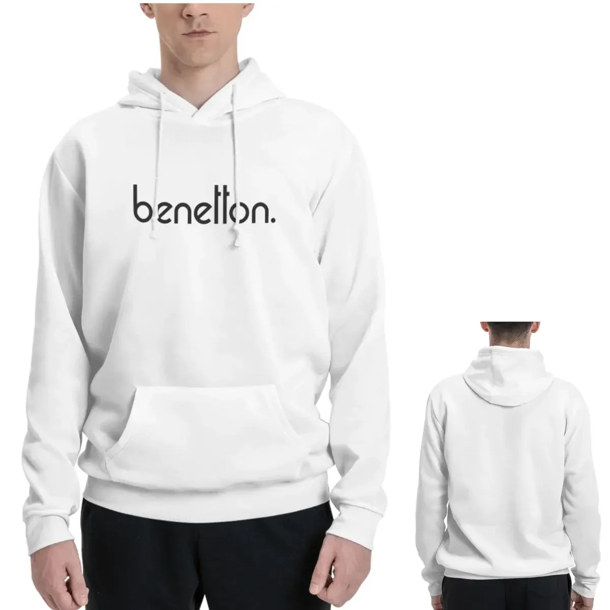 

Толстовки United Colors Of Benetton, мужские и женские повседневные пуловеры, модные толстовки с капюшоном и длинными рукавами, осень-зима