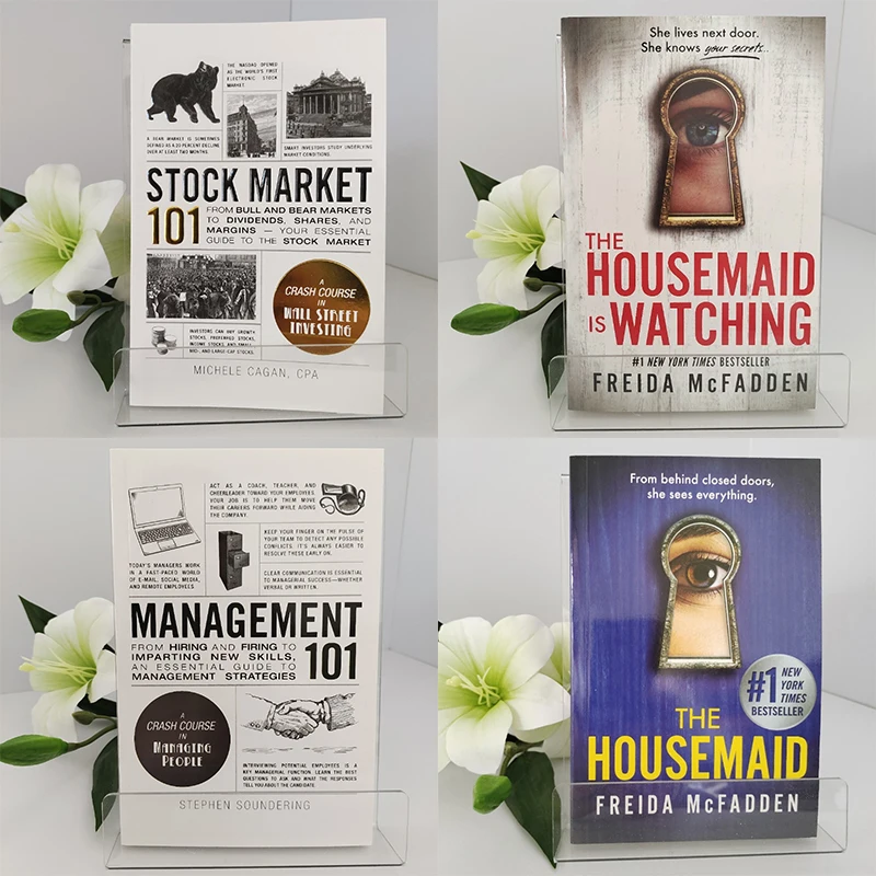 THE HOUSE MAID Freida Mcfadden&MANAGEMENT 101&THE HOUSE MAID IS WATCHING& Stock Market 101 English Books Livros Libros