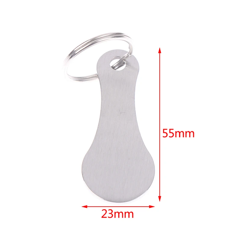 1Pcs 카트 쇼핑 토큰 트롤리 키 키 체인 동전 분기 식료품 슈퍼마켓 홀더 열쇠 고리 금속 반지 변경 잠금 해제 동전