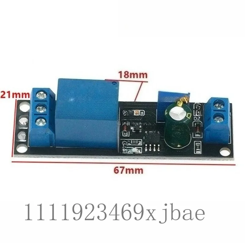 Adjustable Delay Relay Switch, 1-10s Timing Module DC 12V Monostable Control Board