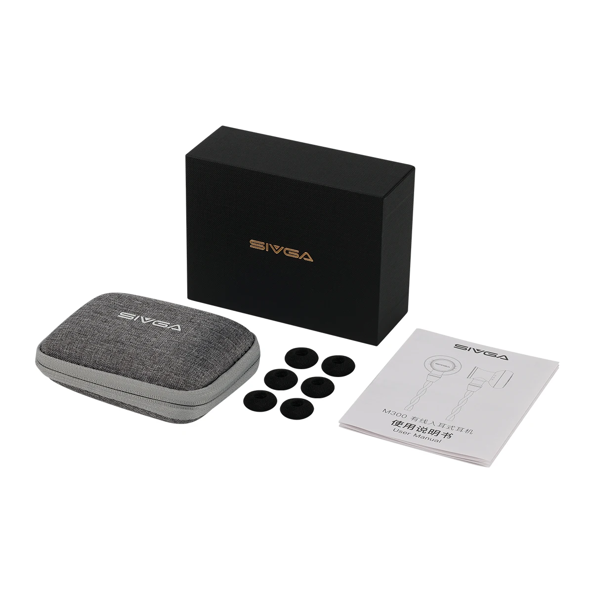 SIVGA M300 15.4 مللي متر سائق ديناميكي كبير HiFi الموسيقى شاشة خشبية عشاق الصوت سماعات أذن سلكية عالية النقاء مطلي بالفضة كابل OFC