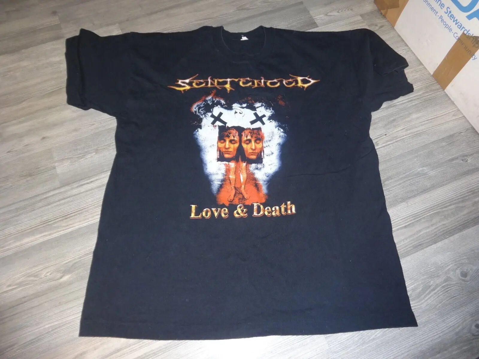 Собранная старая винтажная рубашка Death Metal 1995 Entombed Demigod Xysma