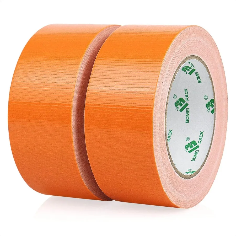 

BOMEI PACK Duct Tape Orange Heavy Duty Strong Industrial Color Duct Tape 9mil x 1.88inch x 30yds for Packing and Repairing