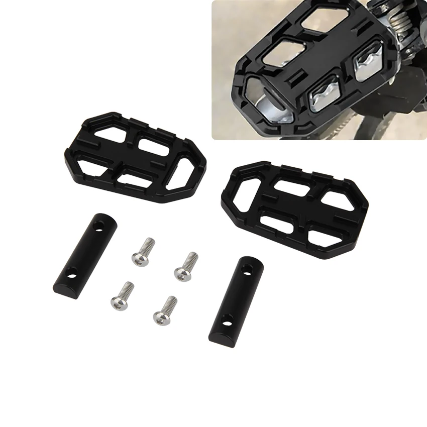 

Motorcycle Accessories Billet Foot Peg Pedals Widen Footrest Pad Extension For BMW R1200GS G310R G310GS F700 F800 2013-2019