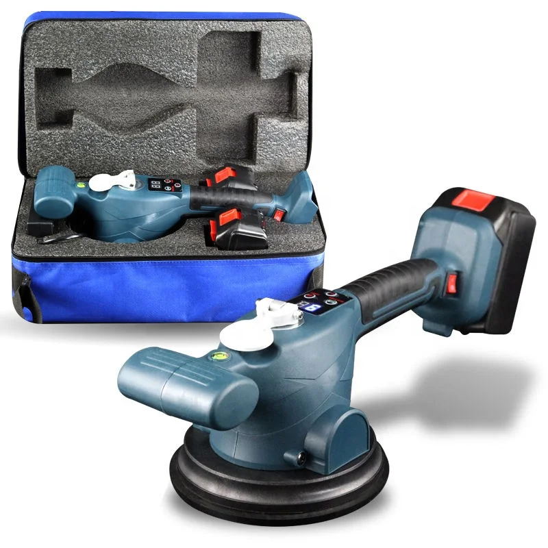 New Type 21V Battery Tiling S Vibrator Suction Cups Electric Handheld Leveling Machine Tool