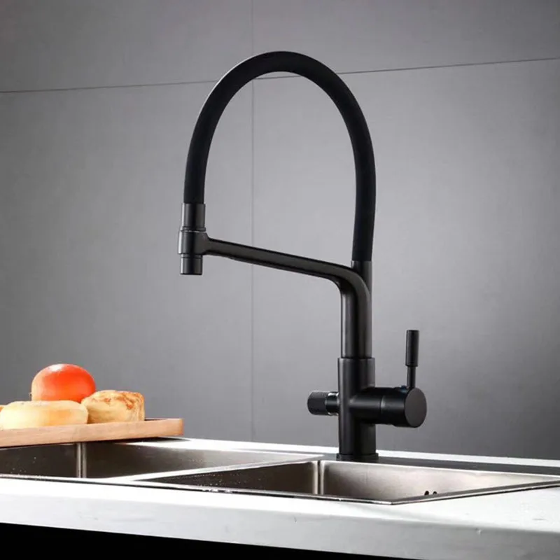 

Flexible Kitchen Faucets kitchen sink Mixer 360 Degree Rotation 3way Water Purification Feature Kitchen taps Water Filter Faucet