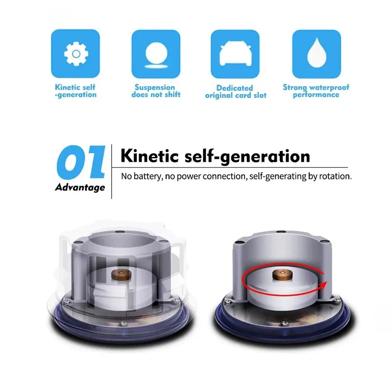 Deren جودة عالية Led دعم مغناطيسي مضيء تخصيص شعار غطاء محور العجلة أضواء عائمة متوافقة #2