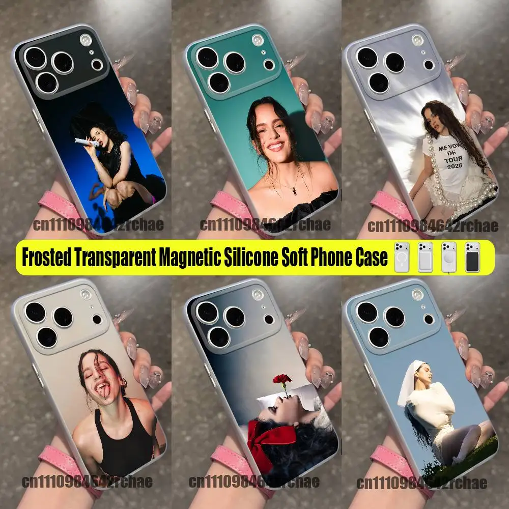 For Singer Rosalia Phone Case For iPhone 15 12 11 14 18 13 16 17 Pro Max Plus Mini For Magsafe Magnetic Clear
