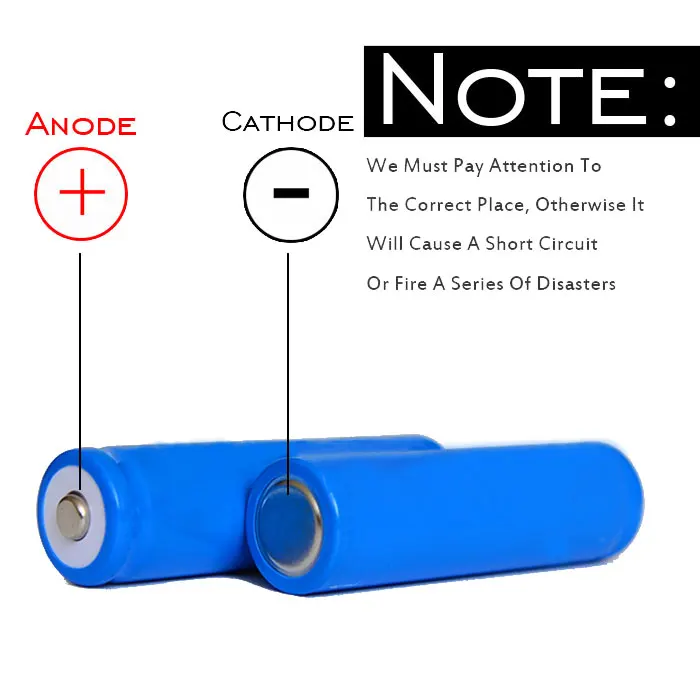 DOUBLEPOW 18650 3.7V 1200mah Pointed Battery Rechargeable Lithium Battery Li-lon Real Capacity 2/3/4/5/6/8/10 Pieces