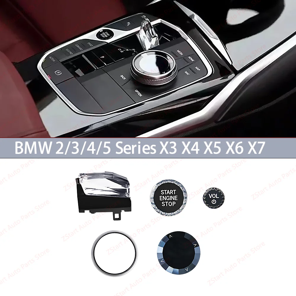 

Crystal Gear Shift Paddles Knob for BMW 2 3 4 Series G20 G21 G22 G26 G28 i3 i4 iX3 X5 X6 X7 Original Style Metal Base 2023