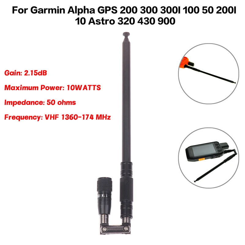 

【C】Antenna For Garmin Alpha GPS 200 300 300I 100 50 200I 10 Astro 900 320 430 Foldable Walkie-Talkie Antenna