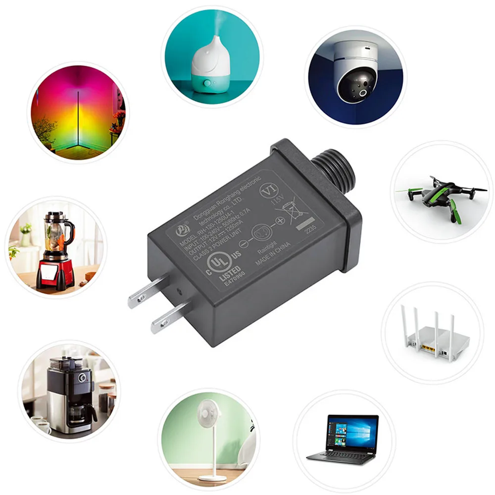

12V 1000mA/1250mA/1500mA Power Supply Converter IP44 Waterproof Transformer Replace Yard Inflatable LED Adapter US/EU/AU/UK Plug