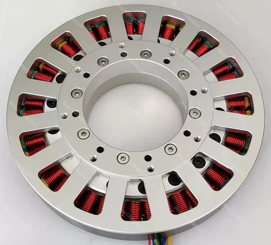700W 14810 Large Hollow Shaft Ultra Low Speed Flat Disc Brushless DC Motor Permanent Magnet