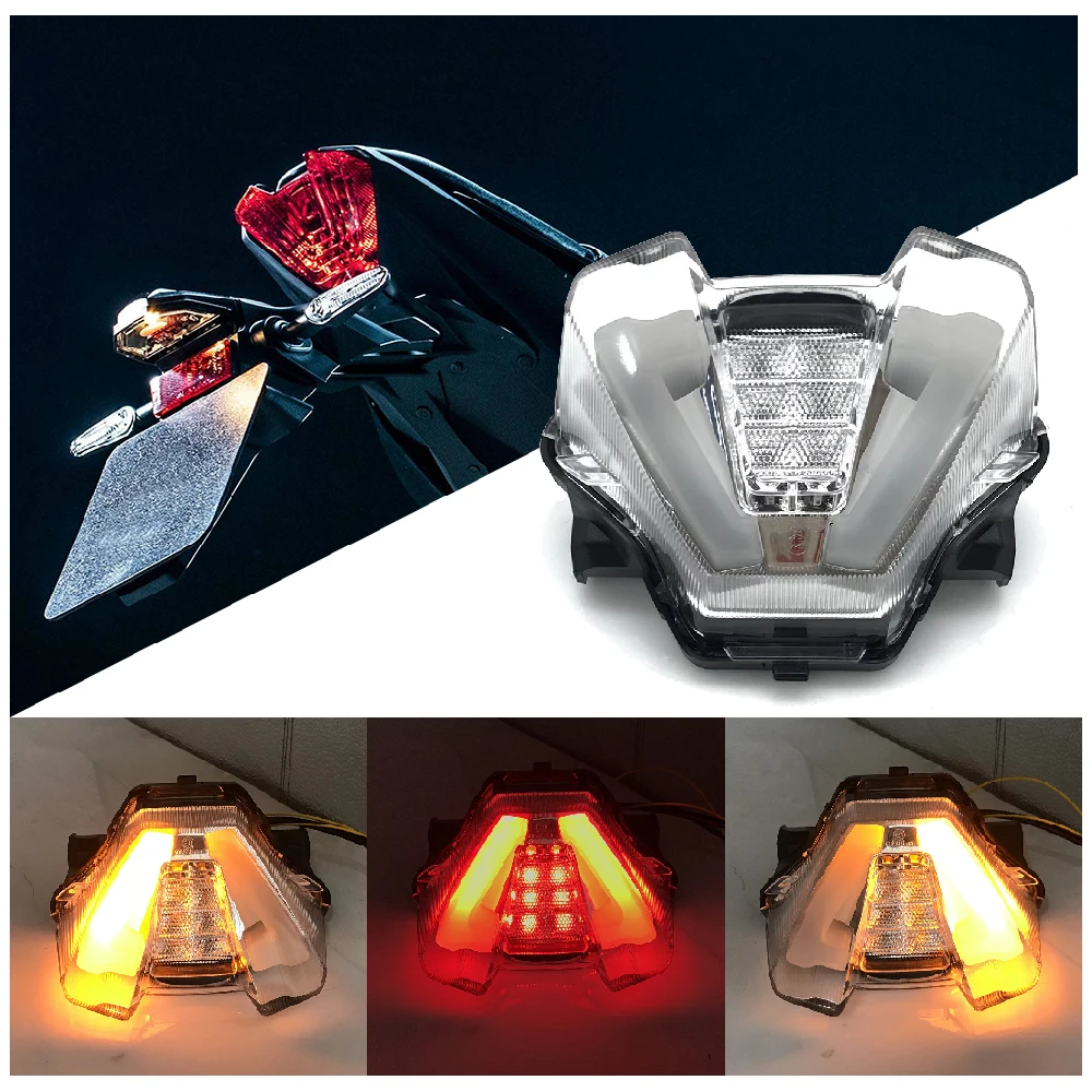 Fits for Yamaha MT 07 MT07 FZ07 ABS MT-07 FZ-07 2018-2024 Motorcycle TailLight Rear Brake & Turn Signal Integrated Tail Lights