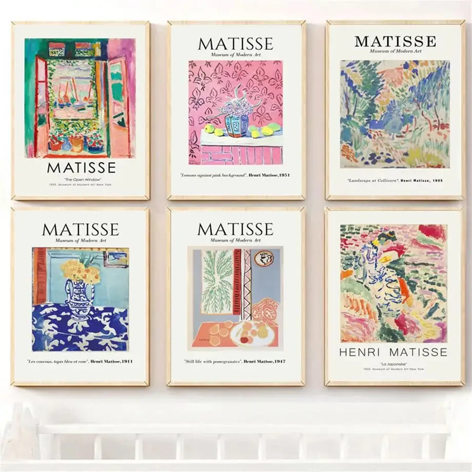 

Vintage Henri Matisse Monet Vase Retro Posters And Prints Abstract Wall Art Canvas Painting Wall Pictures For Living Room Decor