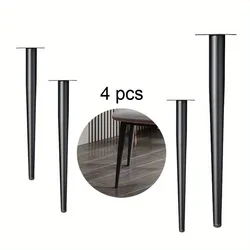 Patas de Metal para muebles, accesorios de repuesto para sala de estar, dormitorio, mesa, armario, soporte de TV, 4 piezas