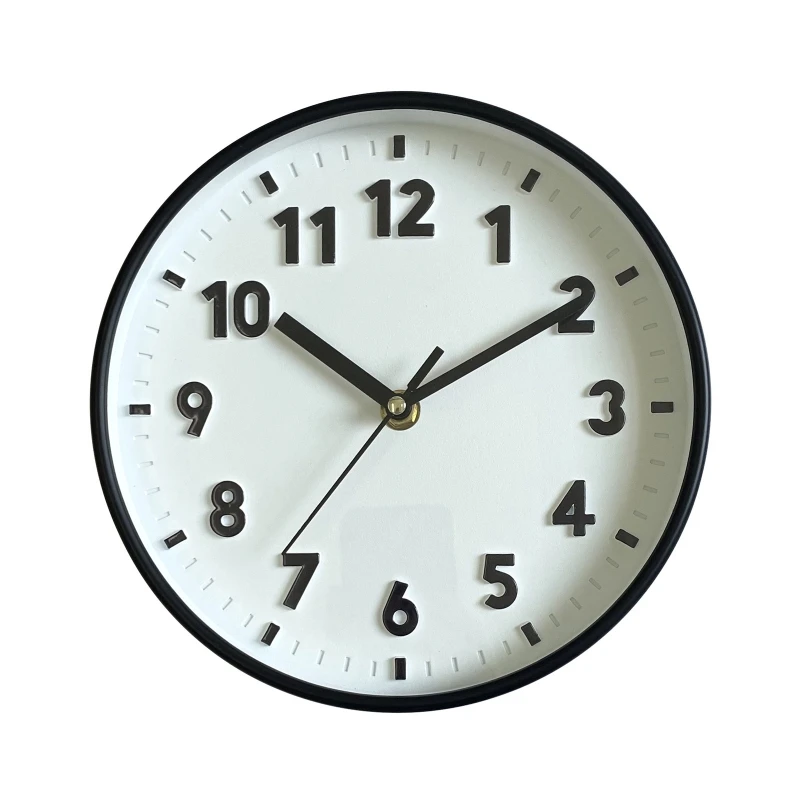 Đồng Hồ Tường Đơn Giản Hiện Đại 8 Inch Màu Kẹo Lặng Cho Đồng Hồ Thời Gian Vật Trang Trí Thả Con Tàu