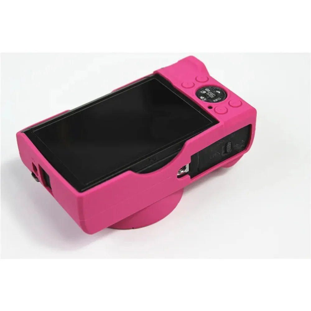 For Canon PowerShot G7X Mark III G7X3 ，Camera Rubber Skin With Lens Cap Anti-Drop Protective Kit + Free Tempered Film