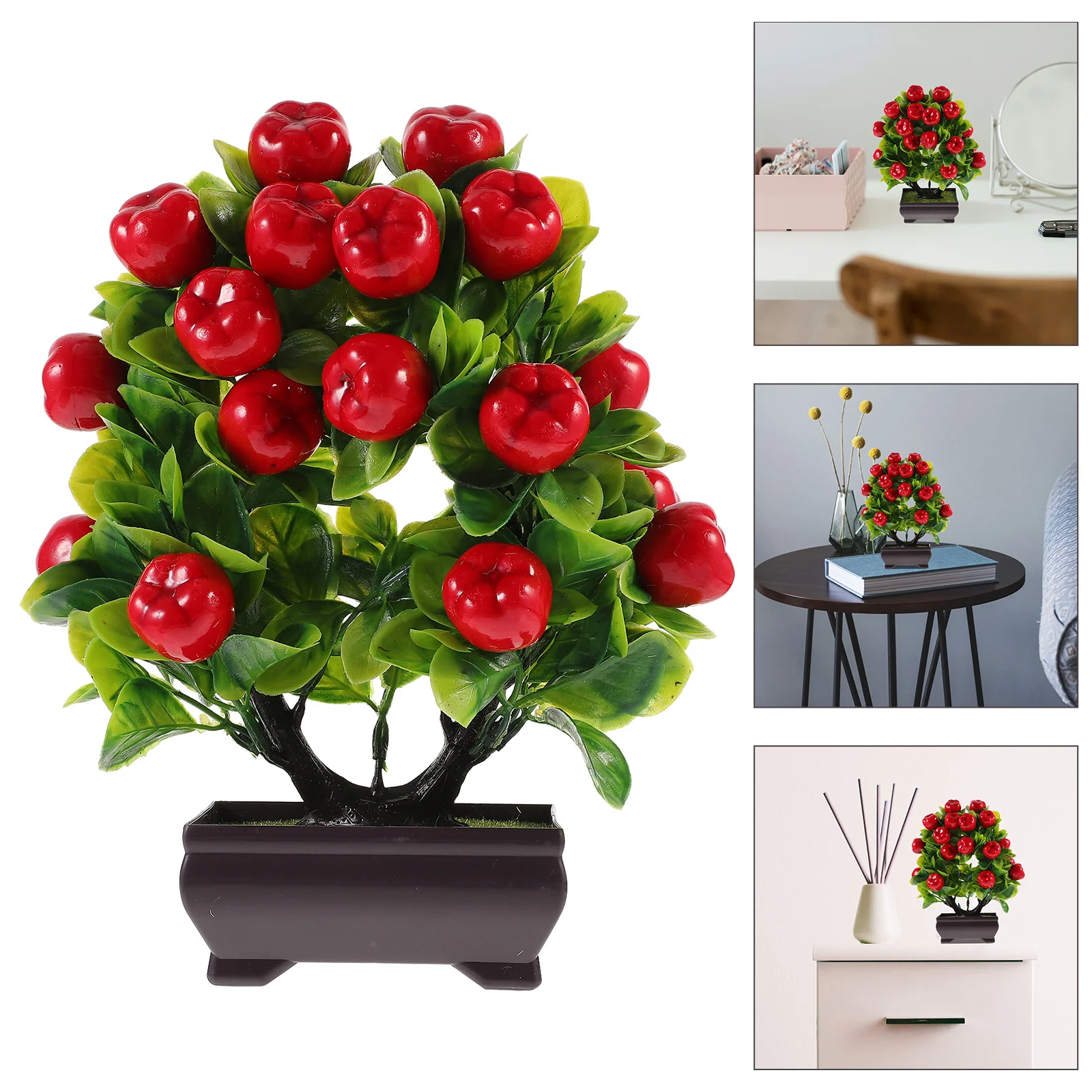 

Artificial Potted Plant Lifelike Faux Decorative Bonsai Fake Potted Plant Living Room Garden Decor Fake Plants