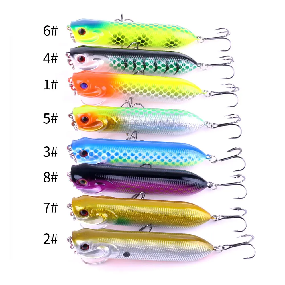 Hengjia 1pc Popper Floating Bait Heavy Fishing Lure 9cm 16.5g Fishing Wobblers Crank Bait  Pesca Tackle Pesca Hard Swimbaits