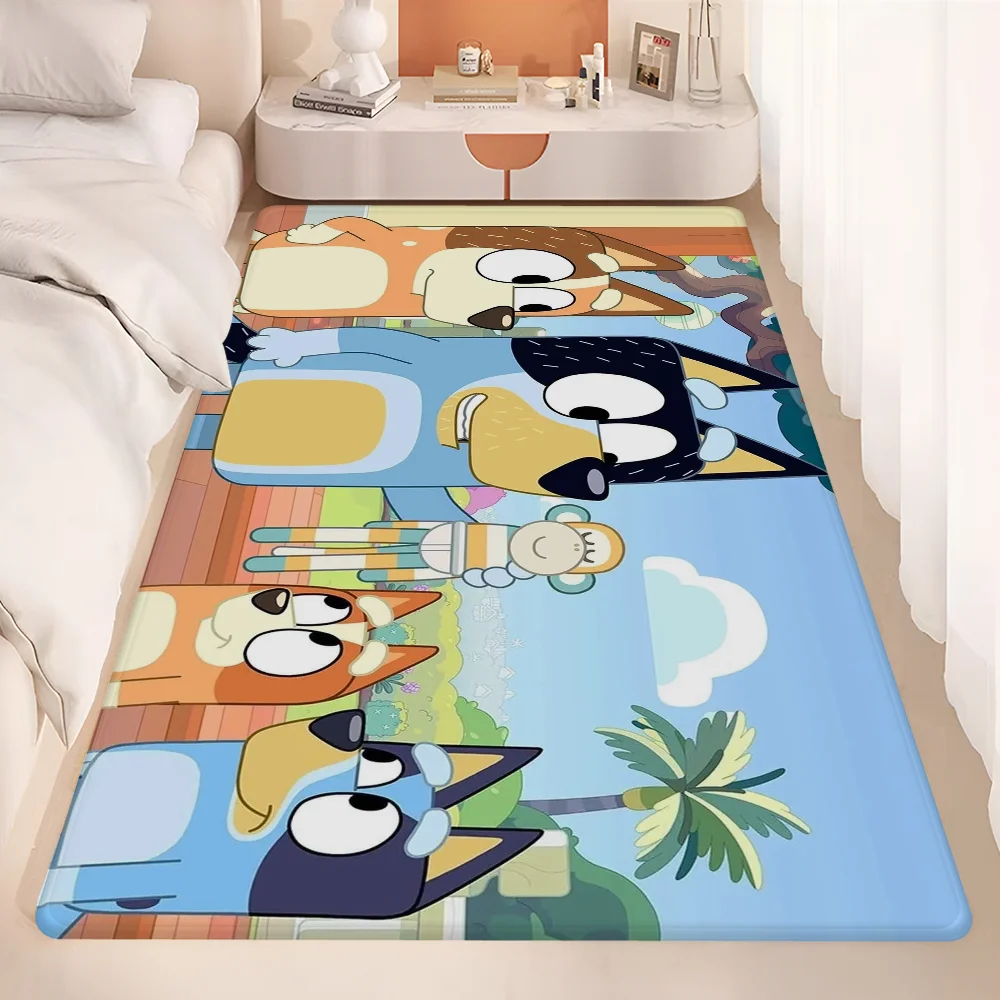 Cartoon B-Blueys Long Rugs Cheaper Anti-slip Modern Living Room Balcony Printed Bedside Area Rugs