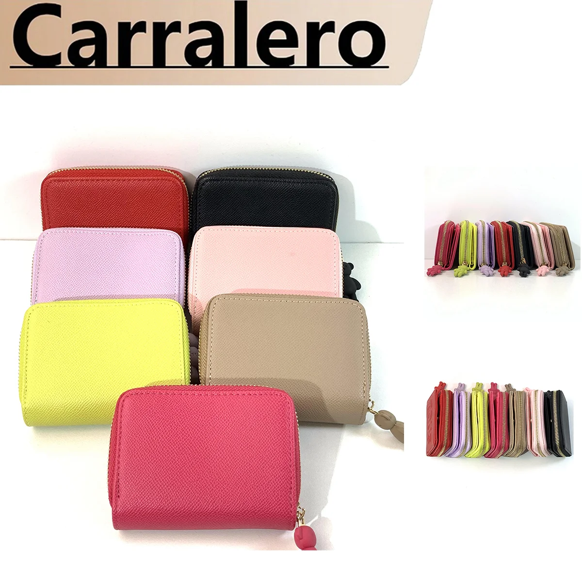 Carralero TS Aurora European and American brand Spanish bear solid color wallet fashion trend women's bag