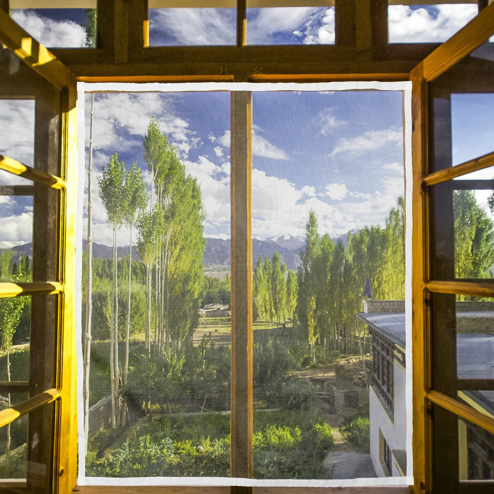 

Anti Mosquito Window Screen Mesh Repair Kit Strong Adhesive Patches for Fixing Tears Holes in Screens Doors Tents Fast Simple